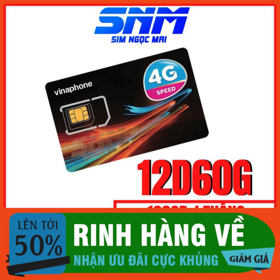 GIÁ SẬP SÀN SIM 4G VINA TRỌN GÓI 1 NĂM KHÔNG NẠP TIỀN - TỪ 5GB - 120GB DATA TỐC ĐỘ CAO - MIỄN PHÍ GỌI - SIM NGỌC MAI ..