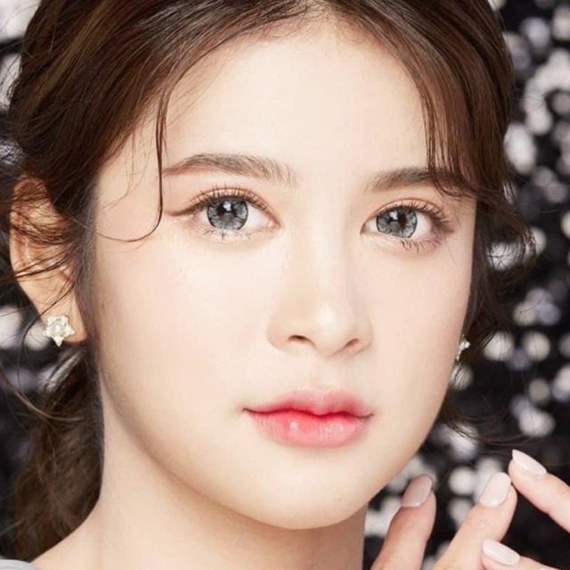 Kính áp tròng Sky Lens -Shimmer Gray 0-6 Độ-Made in Korea Chính Hãng Dia14.50