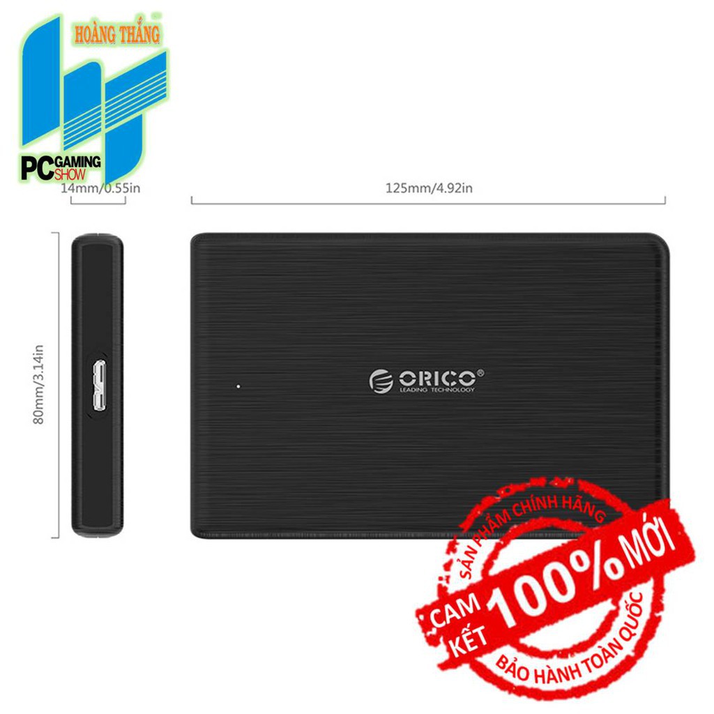 Box ổ cứng 2.5'' Orico 2189U3 SSD/HDD Sata 3 USB 3.0