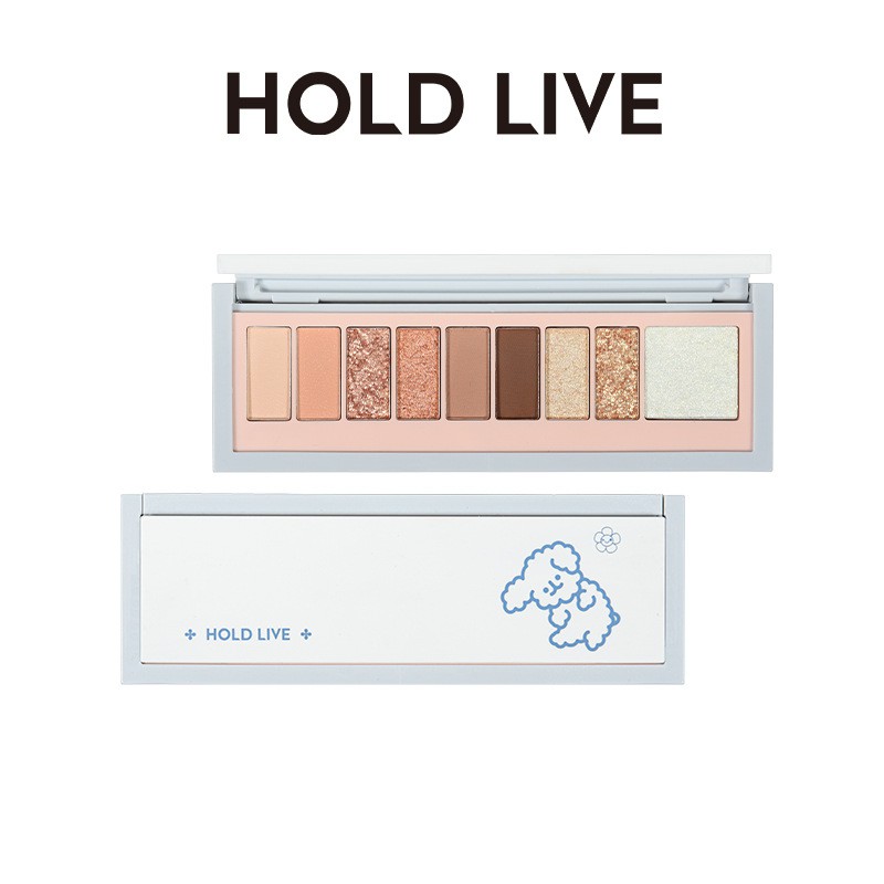 Bảng phấn mắt 9 màu cún bông HOLD LIVE tông cam đào hồng đất trendy SoftCute Fog Language Eyeshadow Palette HL484 HLIV71 | BigBuy360 - bigbuy360.vn