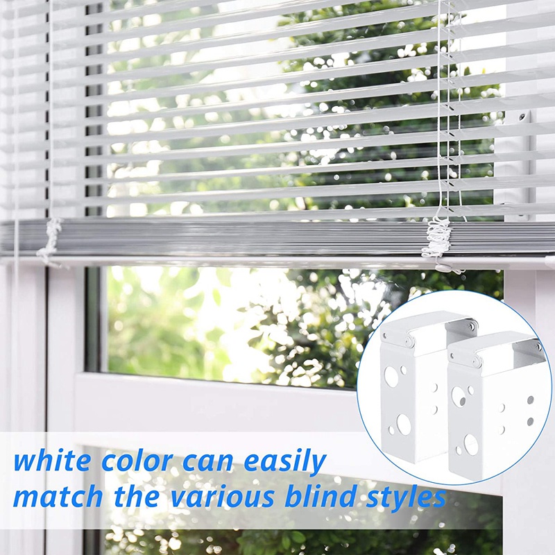 Bộ 4 Khung Gắn Rèm Cửa Sổ 2 Inch Màu Trắng Chất Lượng Cao