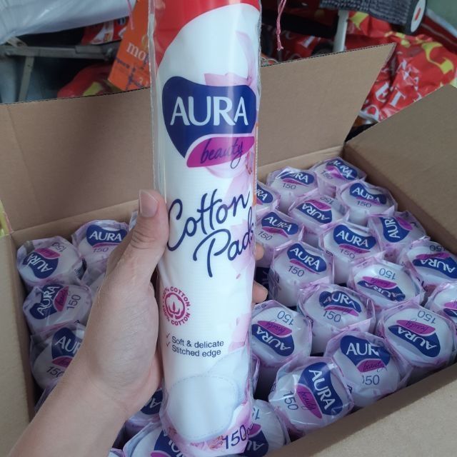 Bông Tẩy Trang Aura ( 150 Miếng)