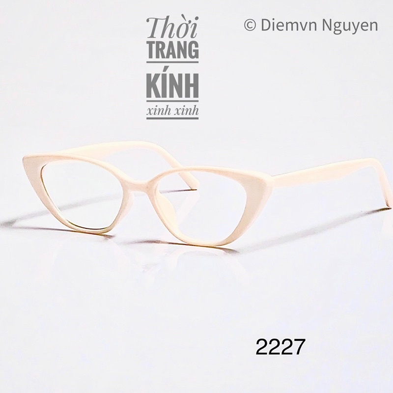 Gọng kính cận mắt mèo 2227_Gọng cận cao cấp cho nữ, Form mắt mèo nhỏ dễ sử dụng
