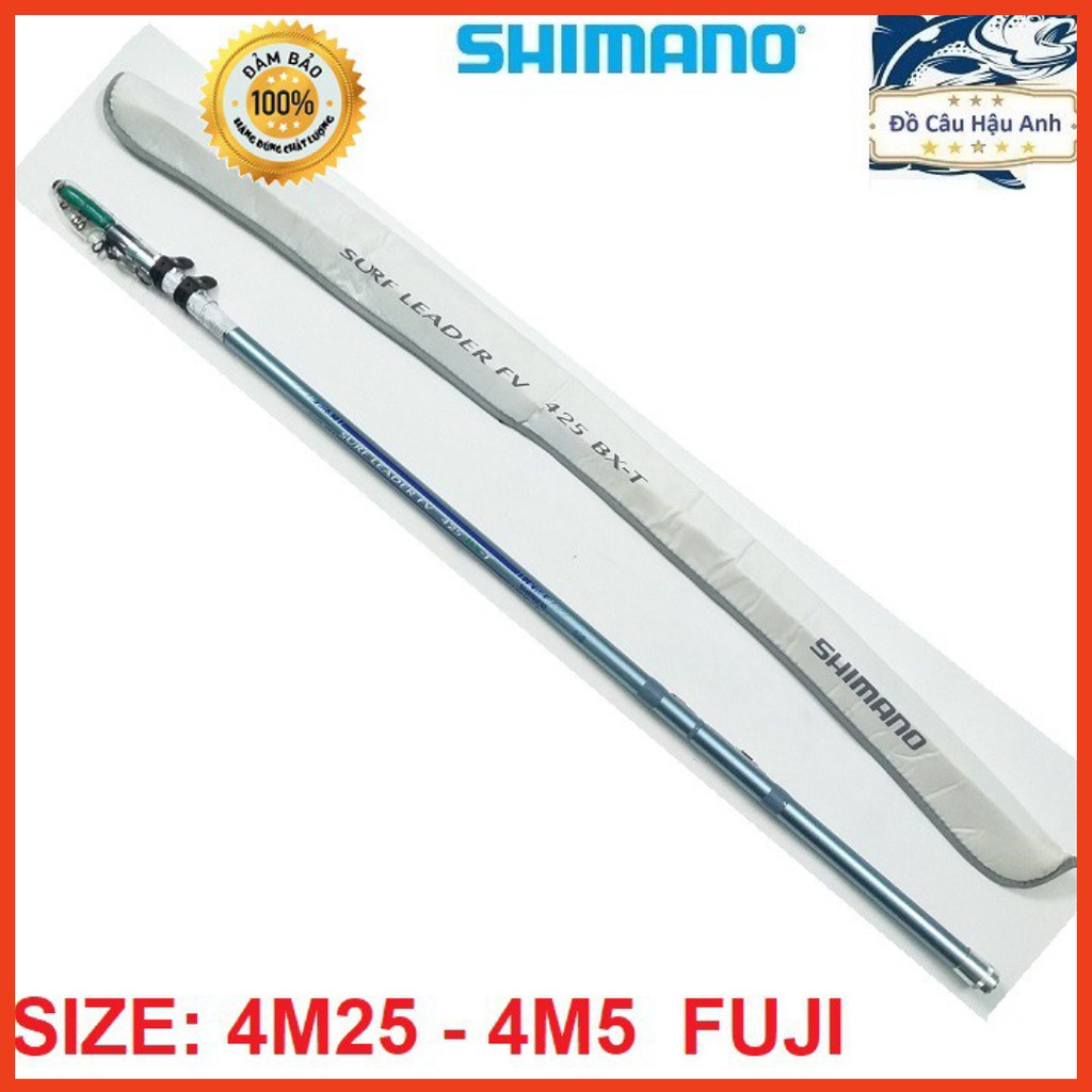 [Chính Hãng] Cần câu lục Shimano Surf Leader FV BXT 4m2 - 4m5 khoen Pát Fuji ( giá siêu khuyến mại )