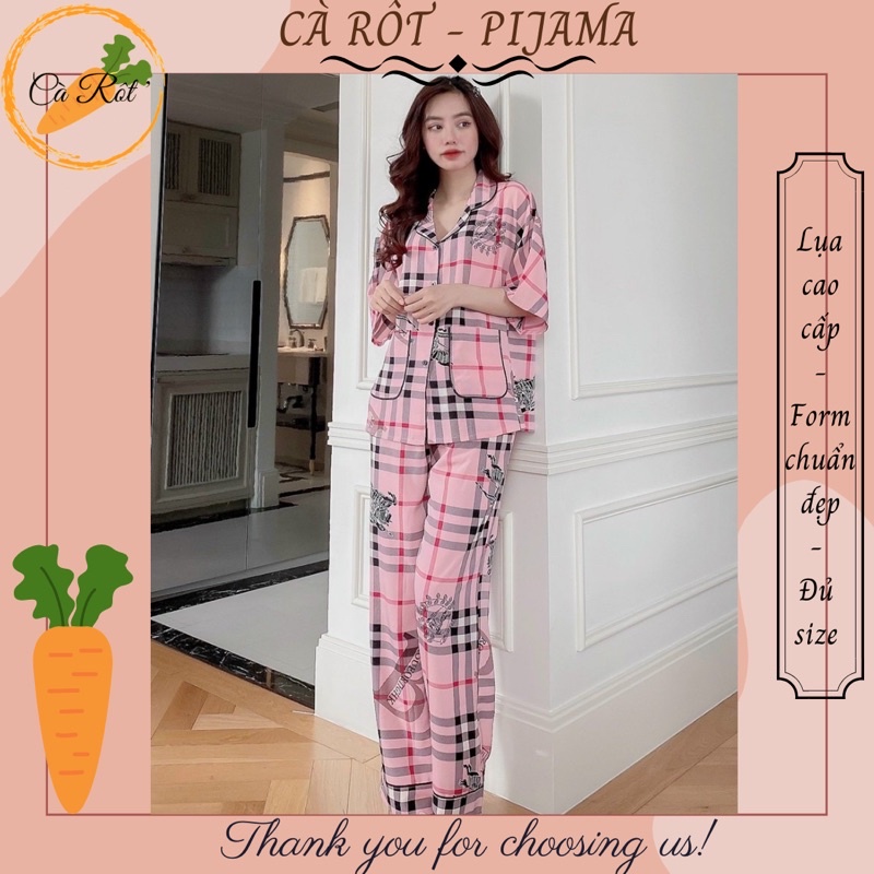 📣 ĐỒ BỘ PIJAMA (SIZE 40-75kg) MẶC NHÀ, SAU SINH LỤA  QUẦN DÀI IN HOẠ TIẾT 📣