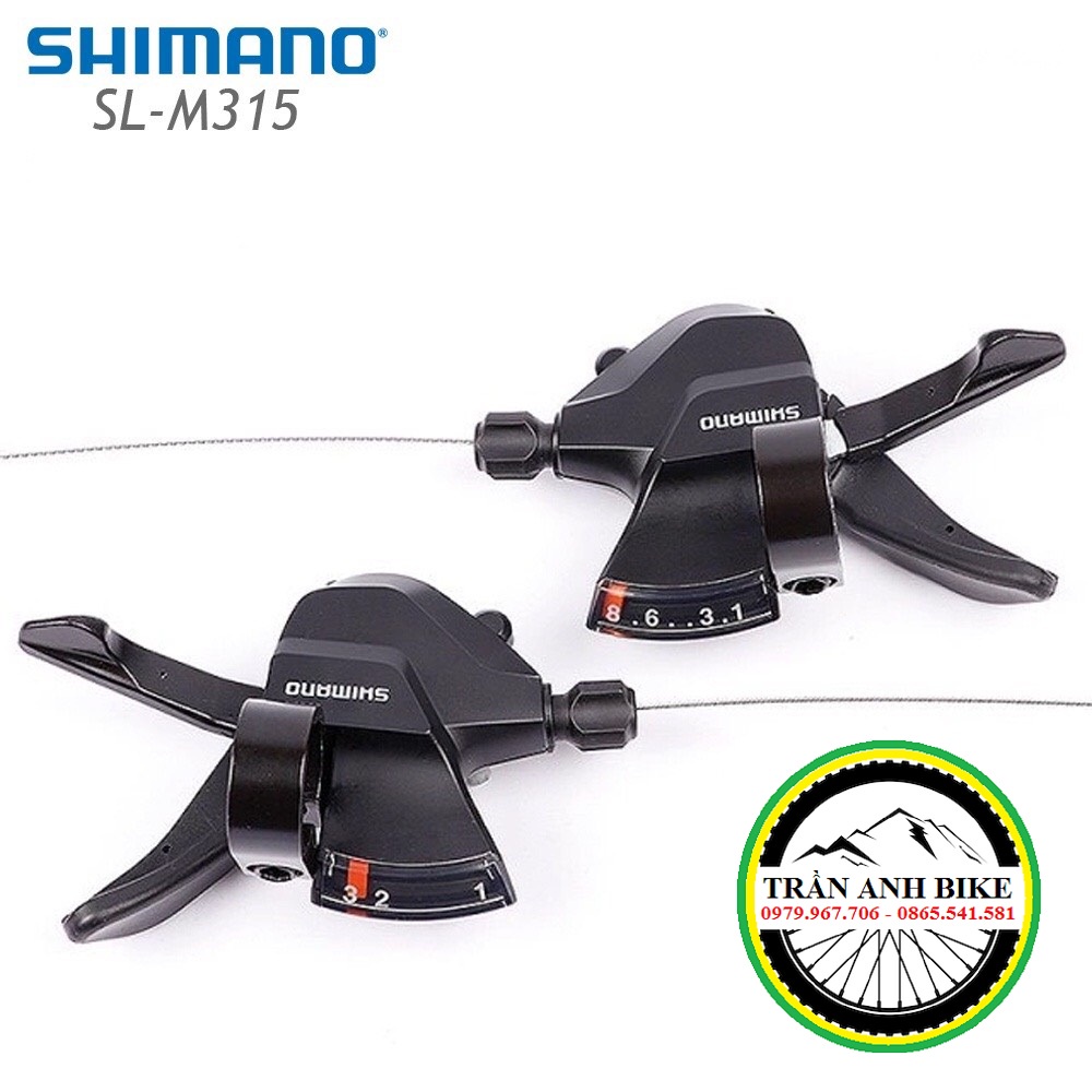 Tay đề bấm xả xe đạp SHIMANO SL M315 3x7S / 3x8S / 2x7S / 2x8S - Hàng Chính Hãng
