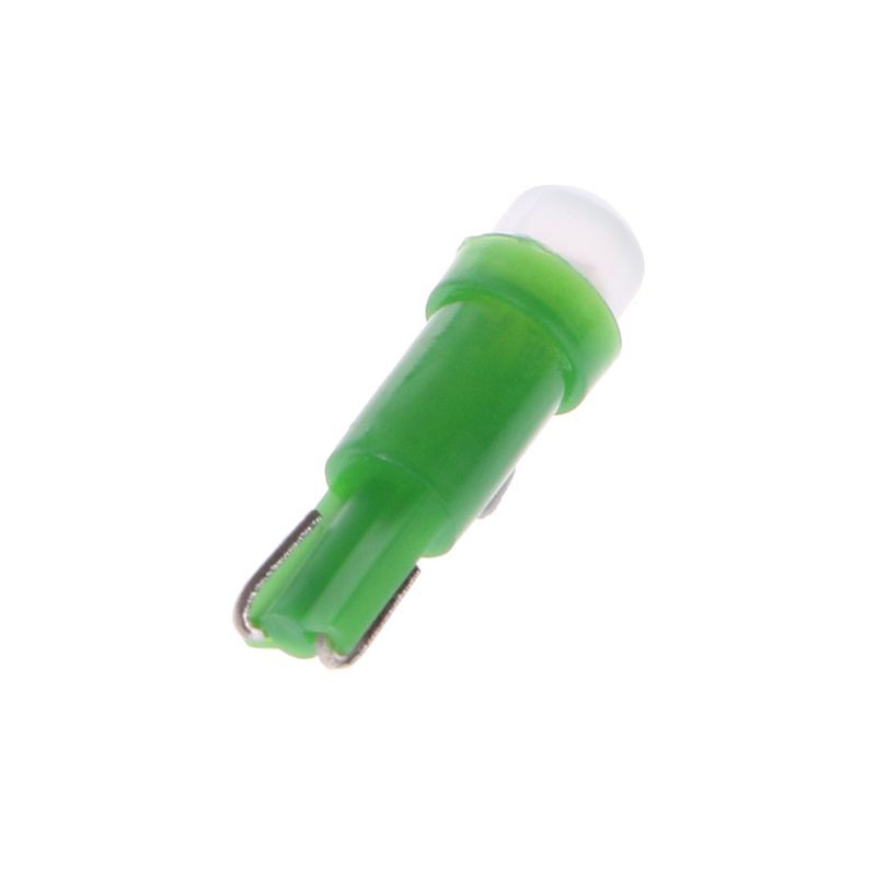 10 bóng đèn LED T5 12V ánh sáng xanh cho bảng điều khiển xe hơi tiện lợi nhiều màu tùy chọn
