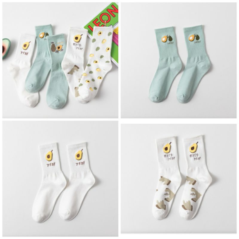 SET 5 ĐÔI TẤT CAO CỔ HÌNH BƠ NHIỀU MÀU TIAN