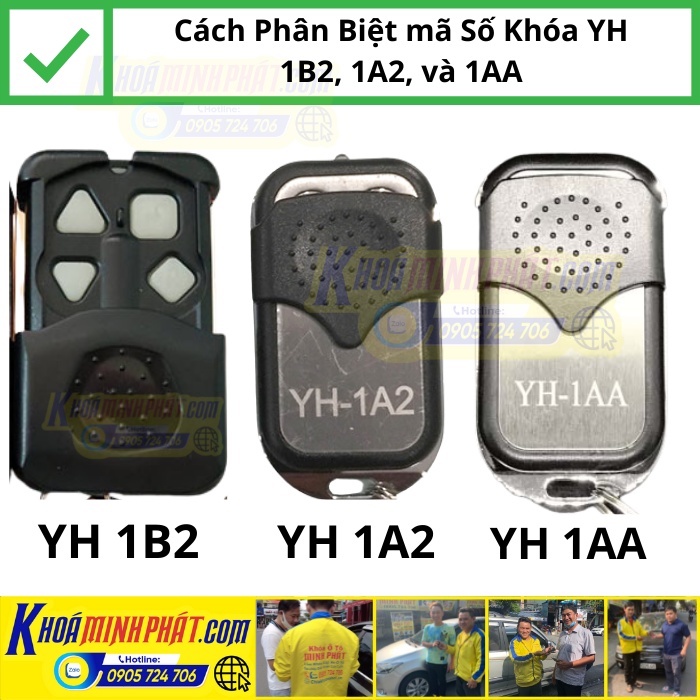 Chìa khóa Cửa Cuốn YH 1B2