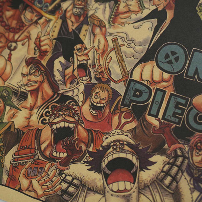 Tranh treo họa tiết phim hoạt hình One Piece