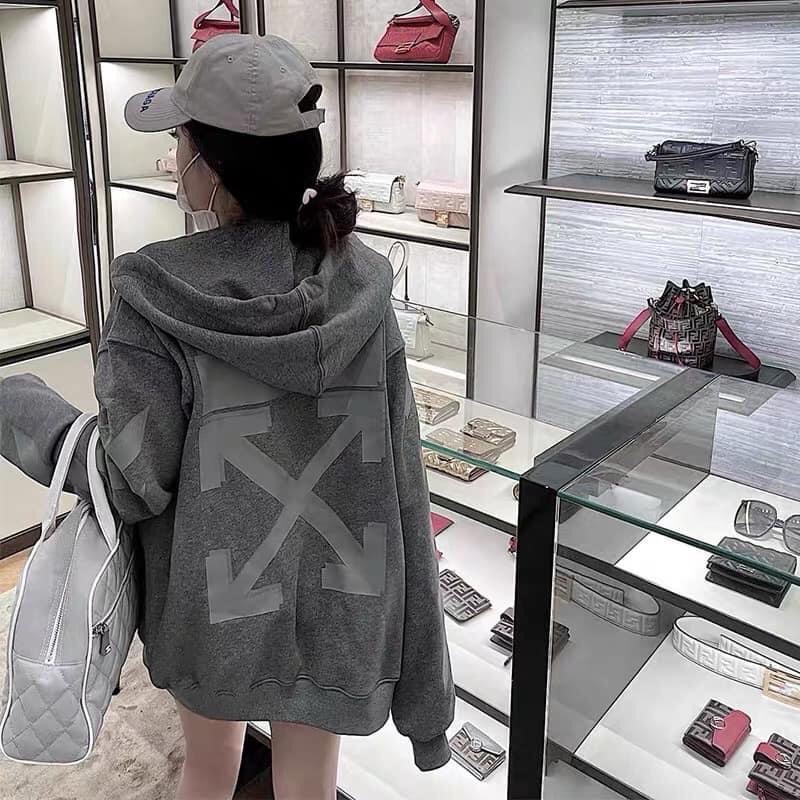 áo khoác nỉ có mũ off white