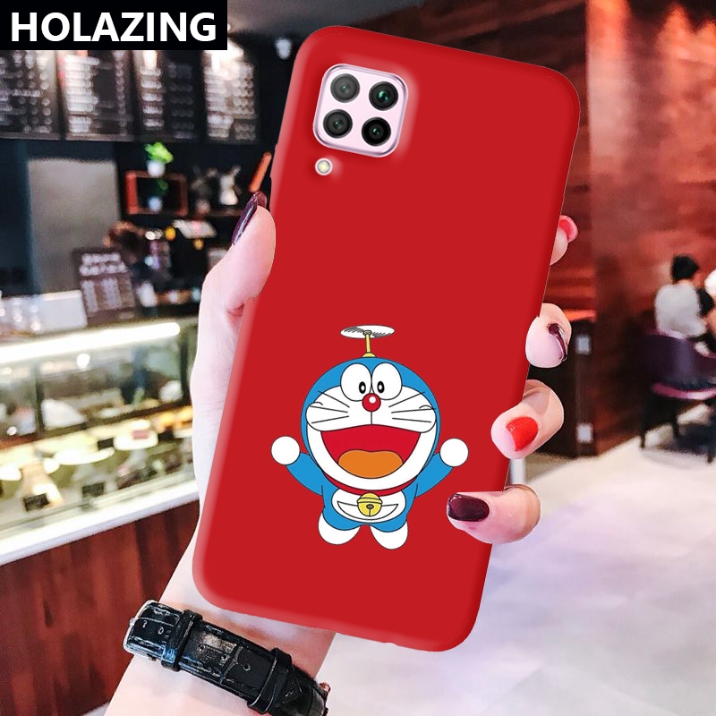 Ốp điện thoại in hình Doraemon cho Huawei Nova 7i 5T 4 4E 3i