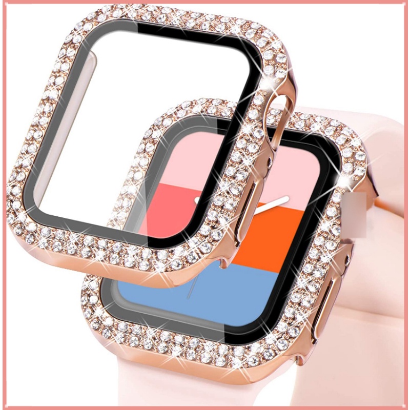 Ốp Bảo Vệ Mặt Kính Cường Lực Cho Apple Watch series Ultra 8 7 SE 49mm 41mm 45mm 40mm 44mm iWatch 38mm 42mm 6 5 4 3 2 1