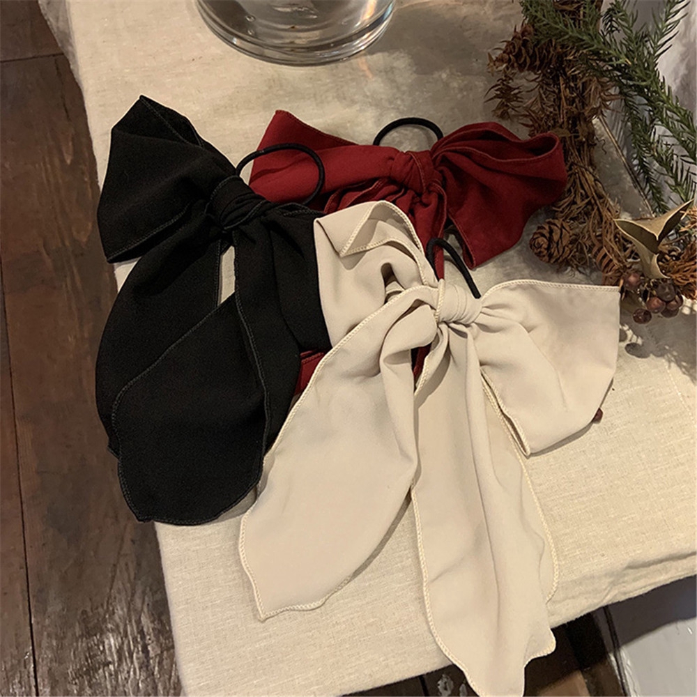 Dây Buộc Tóc Đính Nơ Vải Chiffon Xinh Xắn