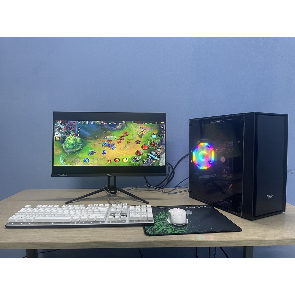 Bộ máy tính chuyên game màn hình 22 inch Ram 8GB SSD 120GB nguồn 450W