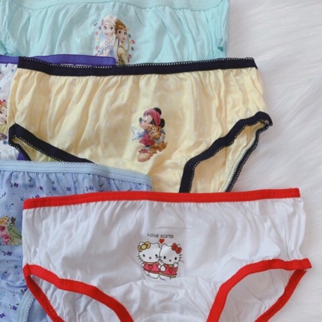 Túi Zip 4 Quần Chíp Cotton Cho Bé ( có size)