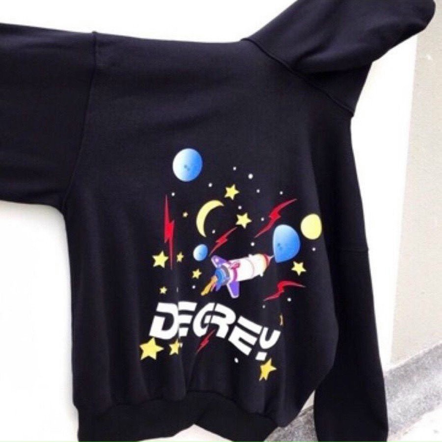 Áo Hoodie Chống Bụi Cho Nữ Cho Nam Có 2 Màu Sweater Form Rộng In Hình Degrey unisex ulzzang 123SHOP | BigBuy360 - bigbuy360.vn
