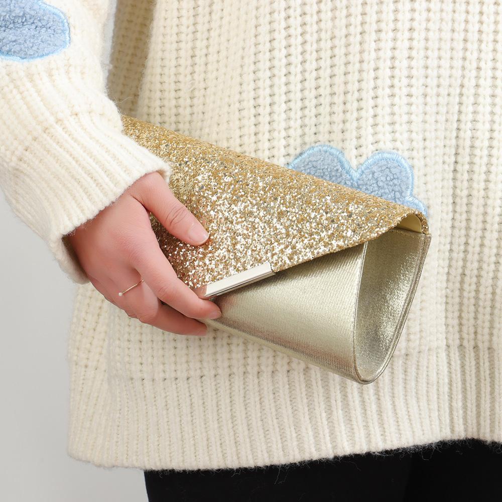 Ví Cầm Tay Lấp Lánh Thời Trang Phong Cách Châu Âu