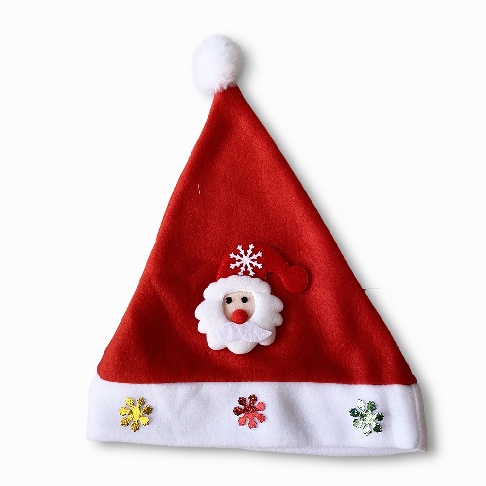 Nón Giáng Sinh ông già Noel mùa đông ấm áp bằng lông nhung cao cấp cho trẻ em và người lớn