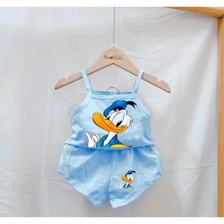 Bộ vịt donal 2 dây cho bé gái