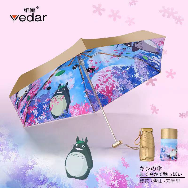 Dù Che Nắng Chống Tia Uv 50% In Họa Tiết Hoạt Hình Totoro