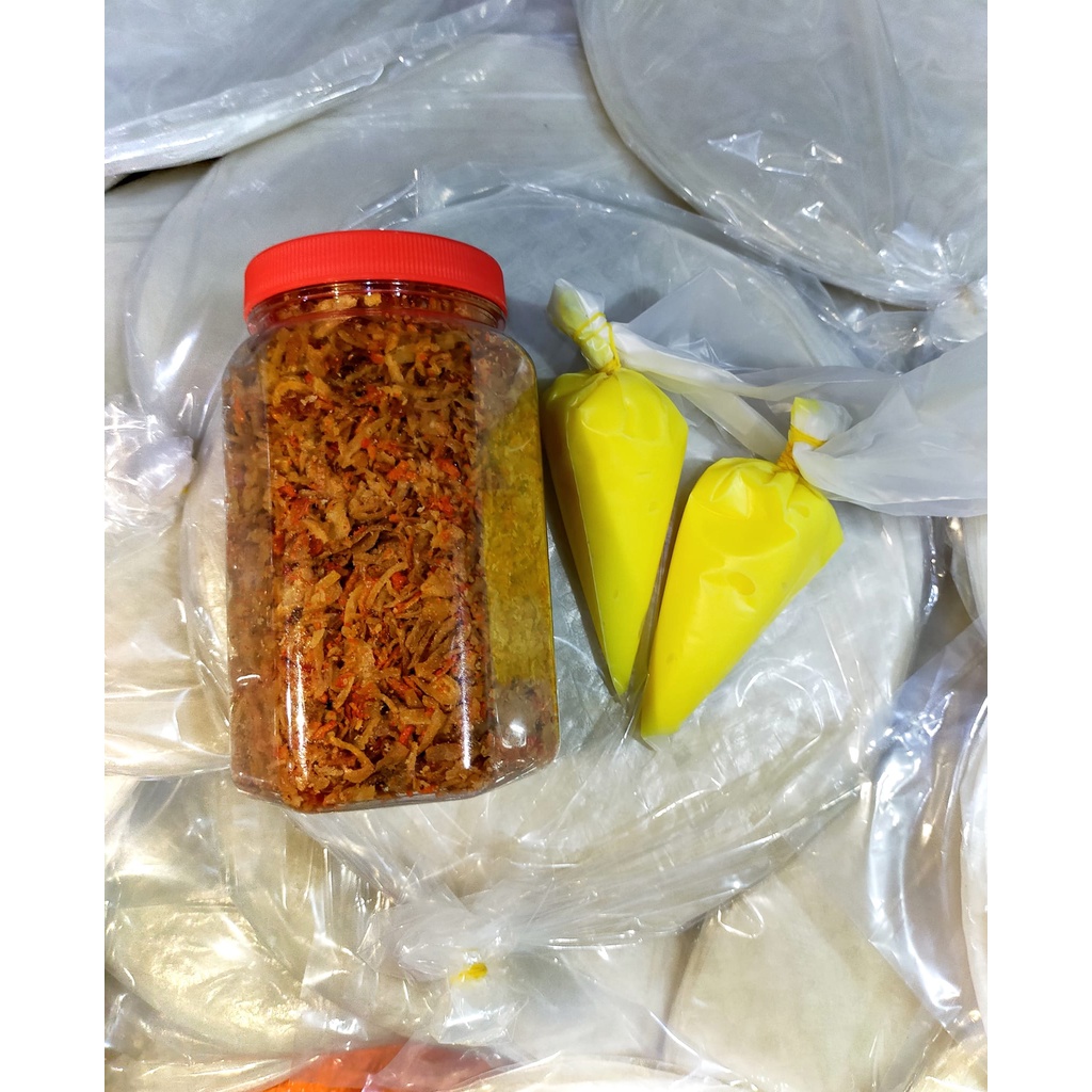 BÁNH TRÁNG PHƠI SƯơNG MỀM DẺO KÈM MUỐI TÉP HÀNH PHI + BƠ (250g bánh tráng)