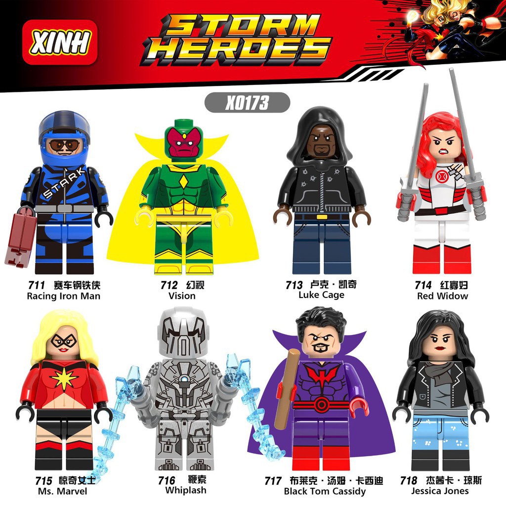 MARVEL Bộ Đồ Chơi Lắp Ghép X0173 Xh718 Cho Bé