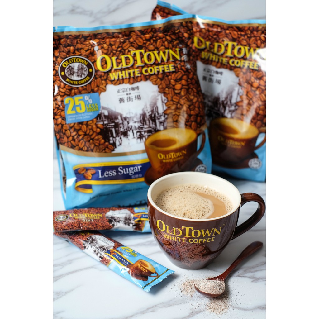 Cà phê trắng OldTown Less Sugar Malaysia - Gói lẻ uống thử | BigBuy360 - bigbuy360.vn