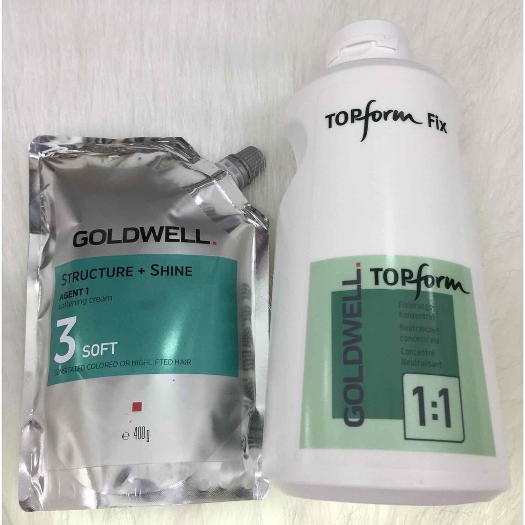 Cặp thuốc uốn Goldwell Structure + Topform Fix 1/1 400ml/1000ml