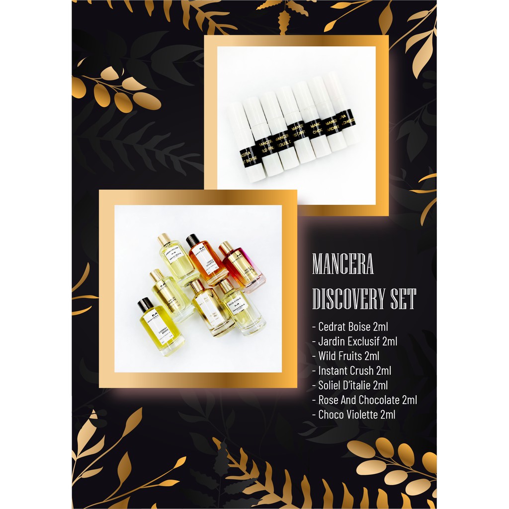 COMBO mẫu thử nước hoa Discovery Set picked by Nhan ( MANCERA) - 2mlX7 | Thế Giới Skin Care