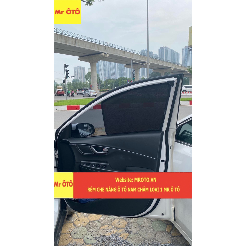Rèm Che Nắng Xe Huyndai Kona Loại 1 Mr.OTO. Bảo Hành 24 tháng. Cam Kết Chuẩn Khít Theo Xe