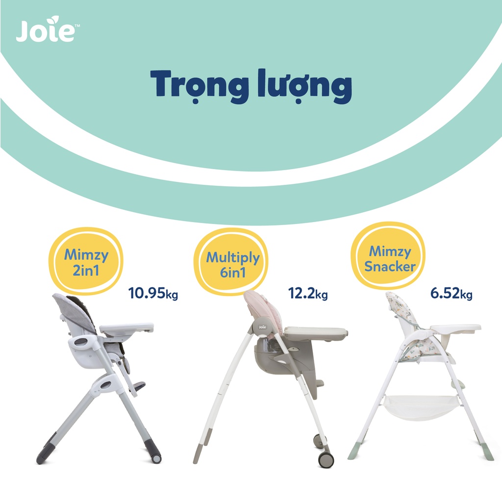 So sánh ghế ăn dặm cho bé - JOIE