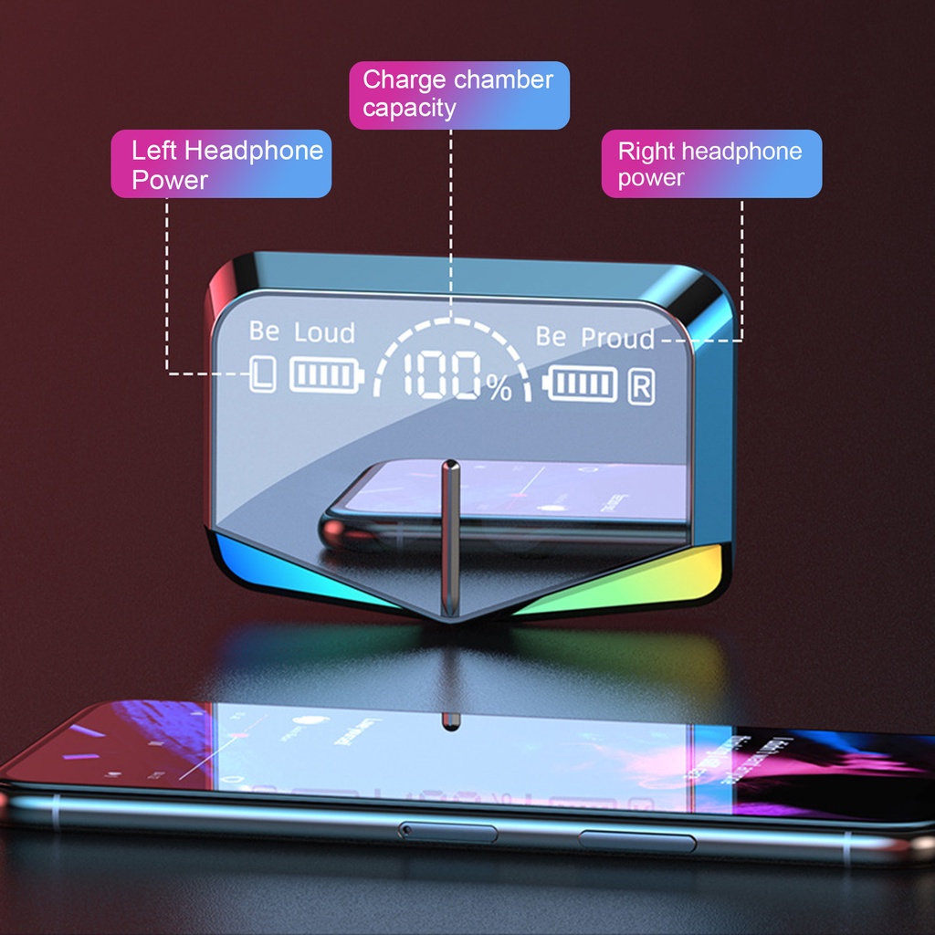 Tai Nghe Bluetooth 5.0 Không Dây Bur_M28 Âm Thanh Sống Động Chất Lượng Cao