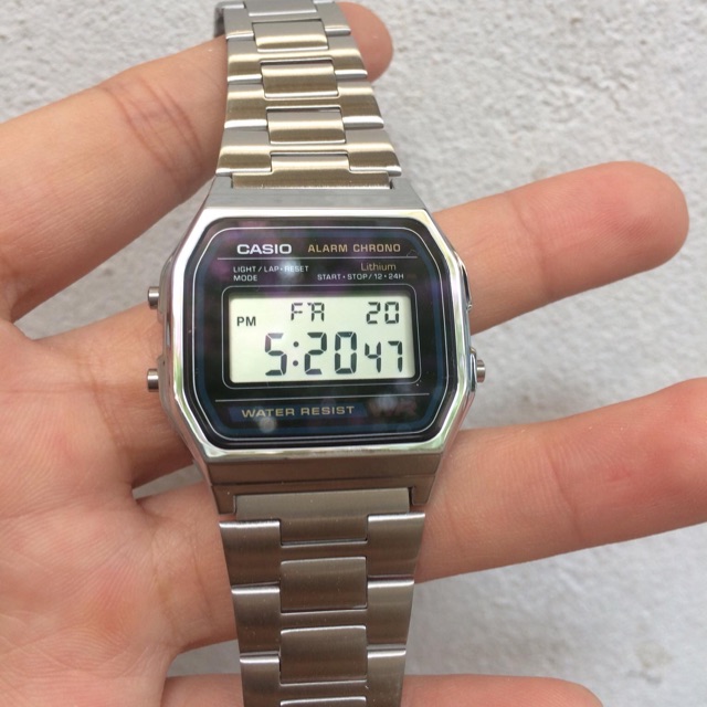 casio a158 silver