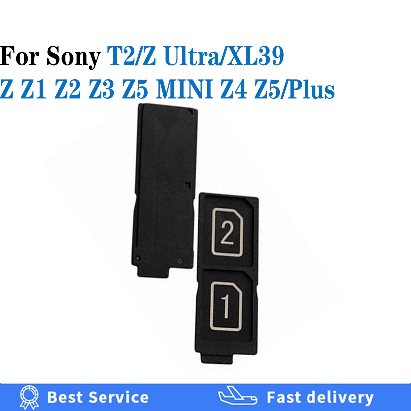 Khay Đựng Thẻ Sim Micro Sd Cho Sony Xperia Z Z1 Z2 Z3 Z4 Z5 Plus T2 Z Ultra Xl39