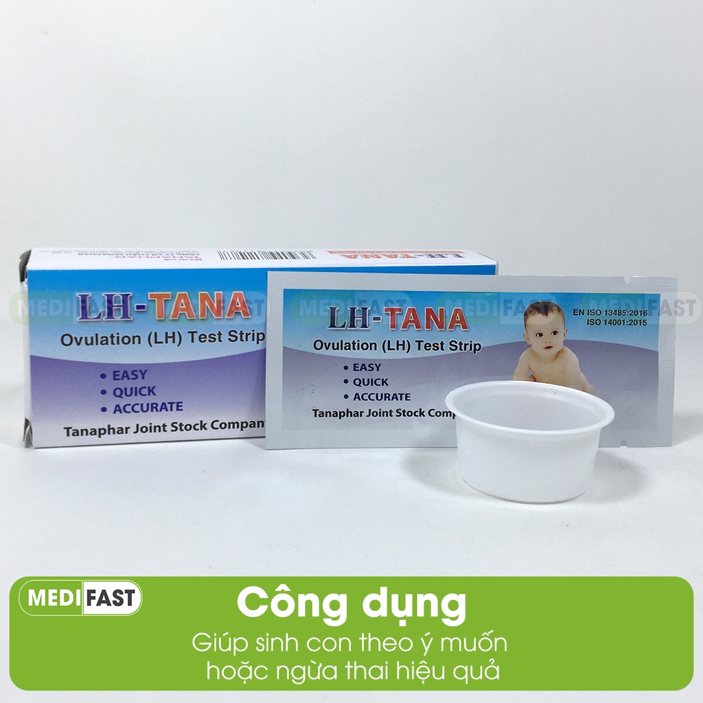 Que thử rụng trứng LH - Tana - Hộp 12 que - Luôn che tên sản phẩm