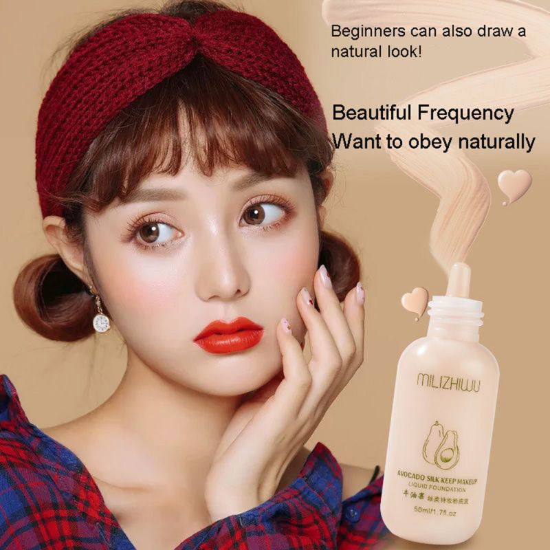 [Hàng mới về] Kem nền dạng lỏng che khuyết điểm màu lì tự nhiên lâu trôi 50ml | BigBuy360 - bigbuy360.vn