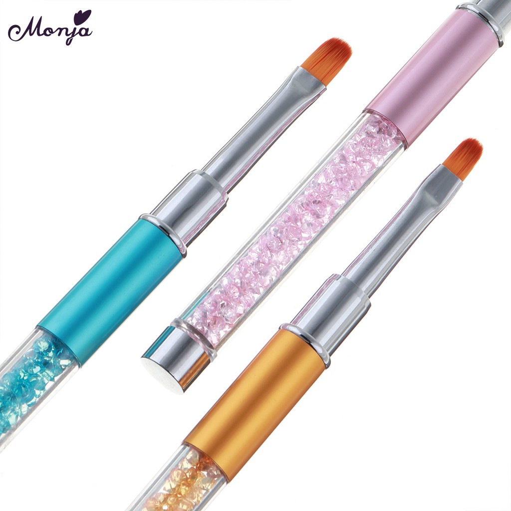 Set 3 Cọ Vẽ Trang Trí Móng Tay Acrylic UV Nối Dài Họa Tiết Hoa 3D DIY