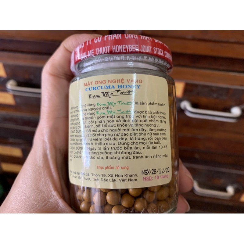 Mật Ong Nghệ Vàng ban mê thuột - 120 gam