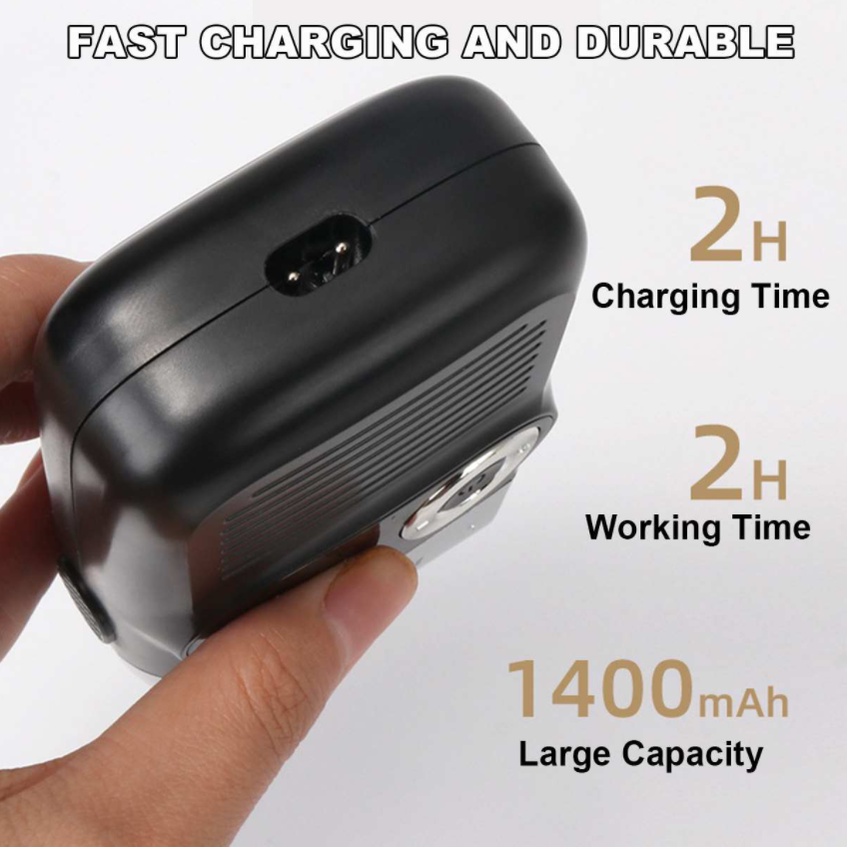 Máy Cạo Râu Khô Kemei Km 2026 - Siêu Sát Siêu Trắng - Màn Hình LCD Sang Trọng - Tặng Kèm Lưỡi Dao Phụ - Bảo Hành 12T