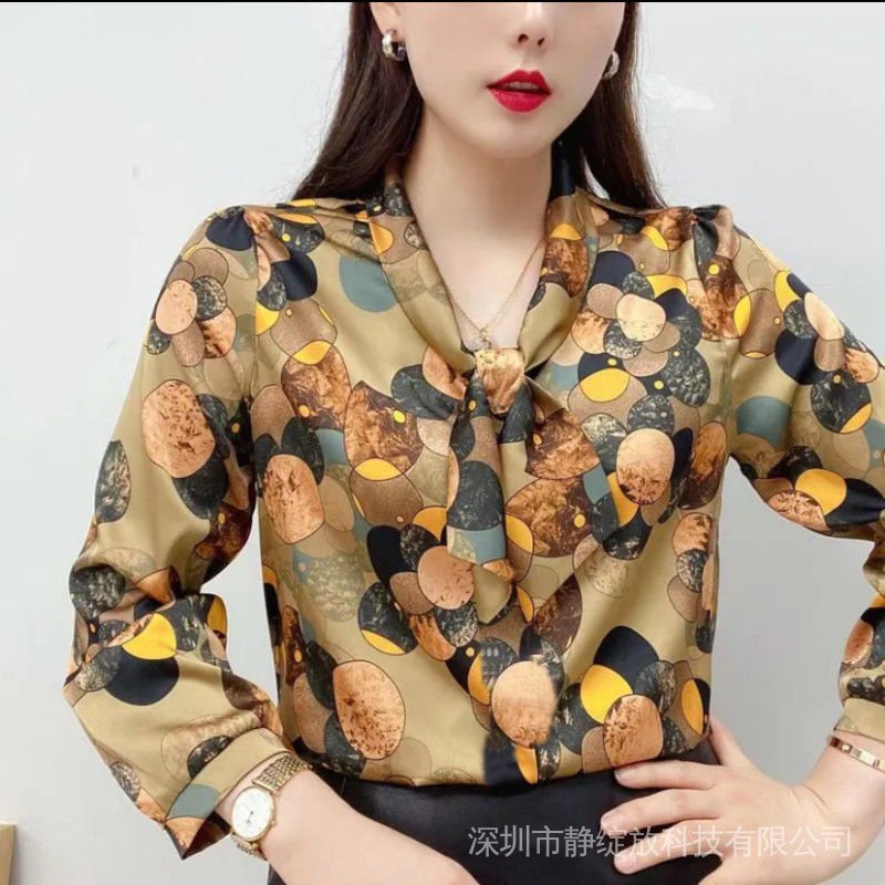 Áo Sơ Mi Chiffon Dáng Rộng Size Lớn Phong Cách Phương Tây Thời Trang Mùa Hè Hàng Mới Dành Cho Phụ Nữ Trung Niên 40 Tuổi
