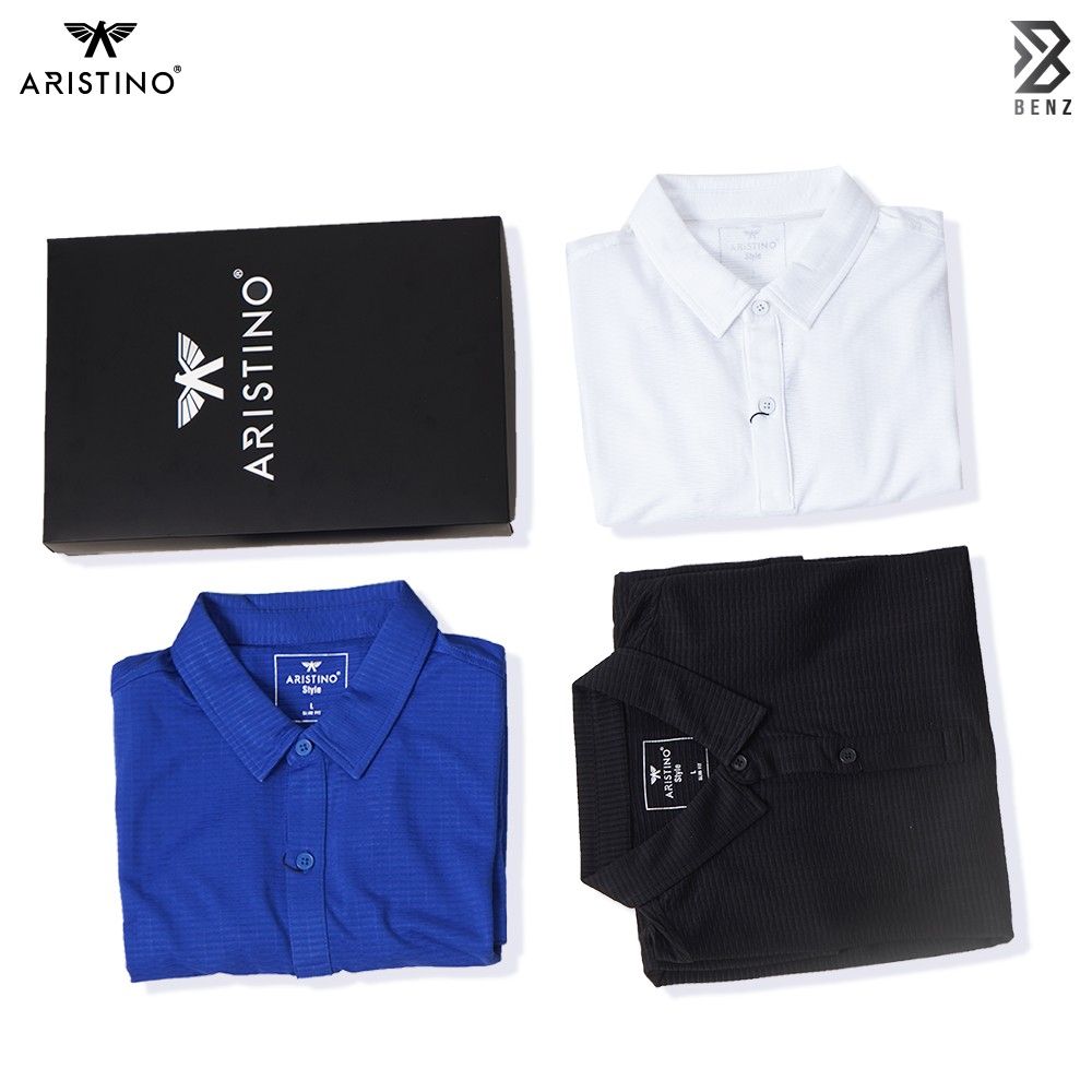 Áo thun nam Aristino 23 màu Trắng, Đen,Xanh biển Chất liệu Cupro - APS028S9 BENZMEN | BigBuy360 - bigbuy360.vn