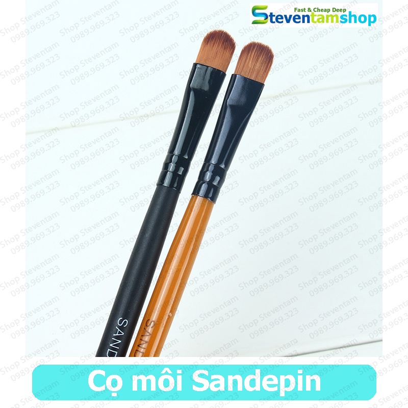 Cọ môi Sandepin cán gỗ cao cấp