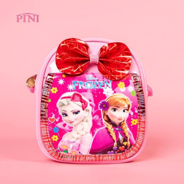 Bóp đầm, túi đeo chéo elssa Disney em bé, hoạt tiết hello kitty, xinh xắn đáng yêu, Cho bé đi học, đi chơi, dạo phố