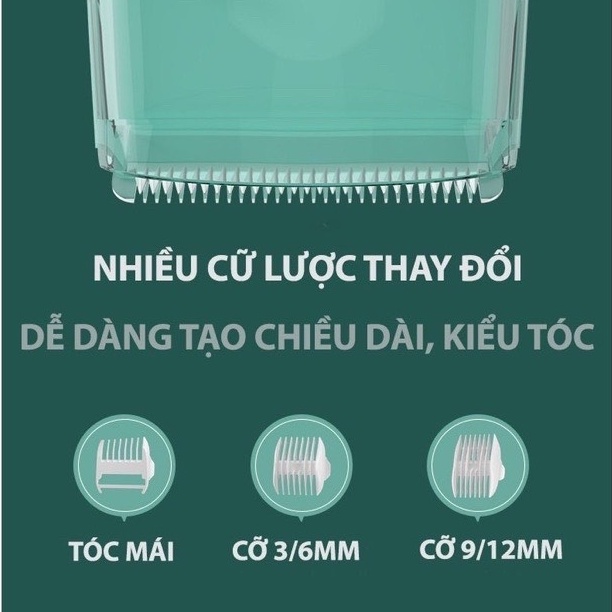 Tông Đơ Cắt Tóc Cho Bé Hút Tóc Tự Động Máy Chạy Êm Ái Sạc Điện Thông Minh MISUTA