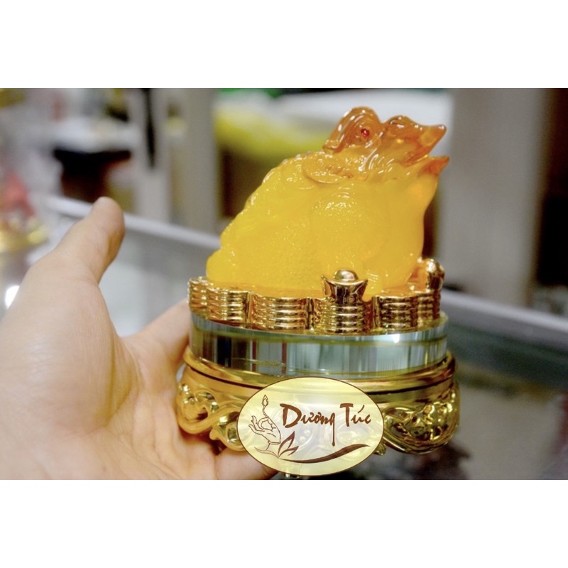 Thiềm Thừ  Đế Kiếng Xoay Cao 14 cm