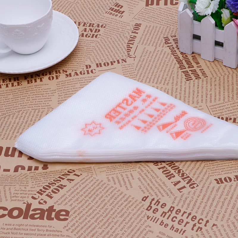 Set 100 túi bắt bông kem dùng 1 lần trang trí bánh kem ngọt fondant