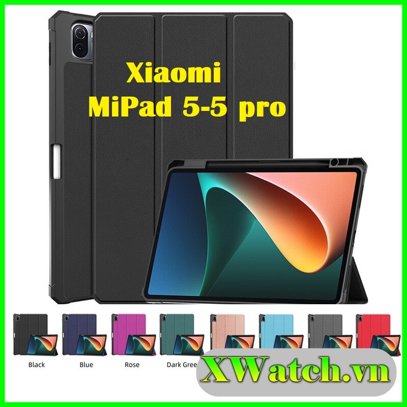 Bao da Xiaomi Mi Pad 6  Mi Pad  5 / MiPad 5 Pro Mipad 6 6 pro 11inch nắp nam châm đóng mở tự động