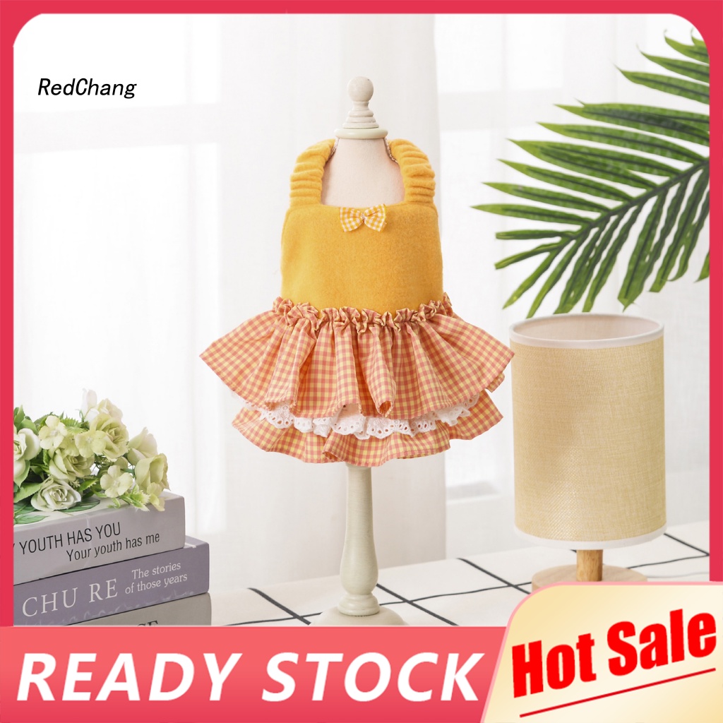 Rc ~ Đầm Mùa Hè Viền Bèo Nhún Thoáng Khí Cho Cún Cưng
