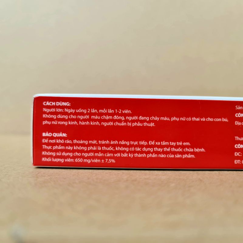 Hoạt huyết dưỡng não Ginkgo Biloba Nattobest Q10 hỗ trợ tăng tuần hoàn não, tan cục máu đông – Hộp 30 viên